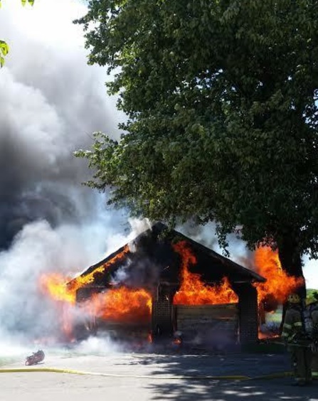 Motorcycle, Riding Lawnmower, Canoe Destroyed in White Hall Garage Fire